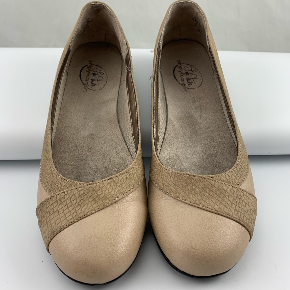 Nude colored sports flats